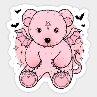 Bat Teddy Bear Sticker